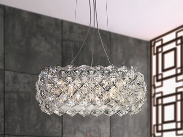PRISMA 820 - Pendant lamp with crystals by Patrizia Volpato - view 2